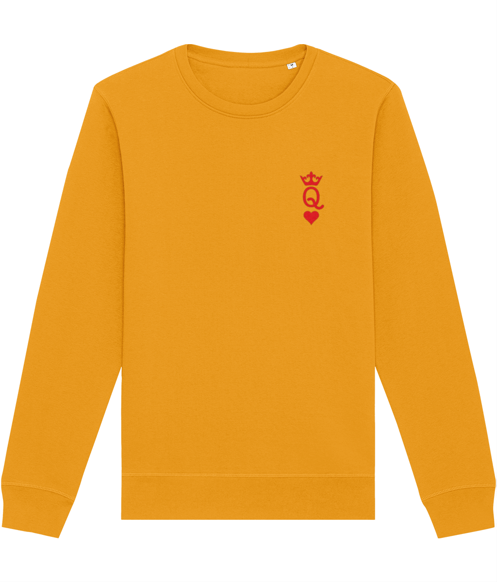Statement style: Contemporary 'Queen Of Hearts' Organic Cotton Sweatshirt