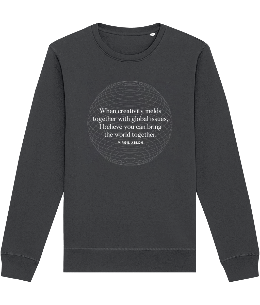 'One World' Virgil Abloh Organic Cotton Sweatshirt - a must-have graphic sweatshirts piece
