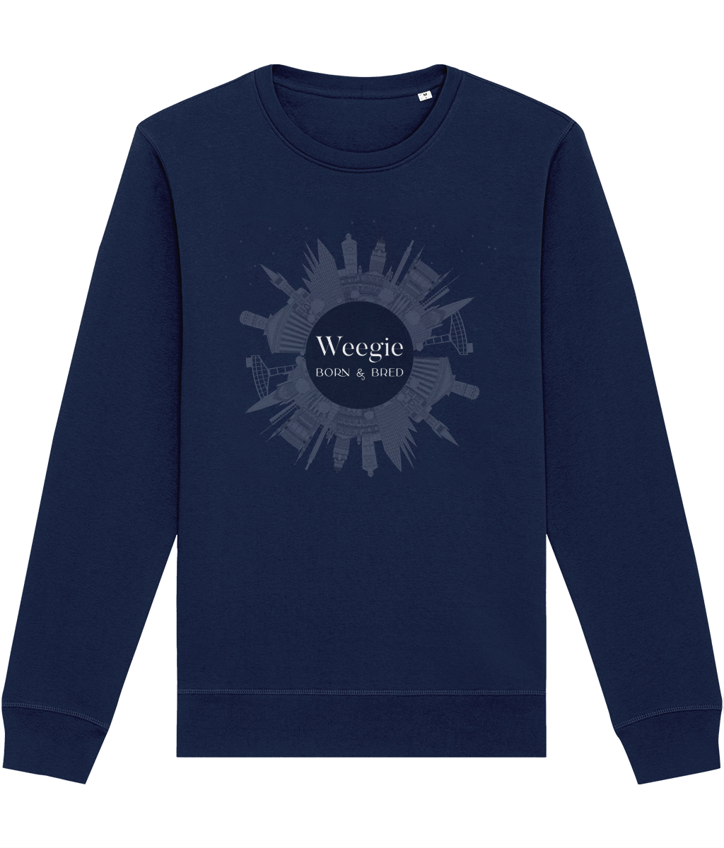 Fans of scotts menswear love the Glaswegian Slang 'Weegie Born & Bred' organic cotton sweatshirt! Order yours now!
