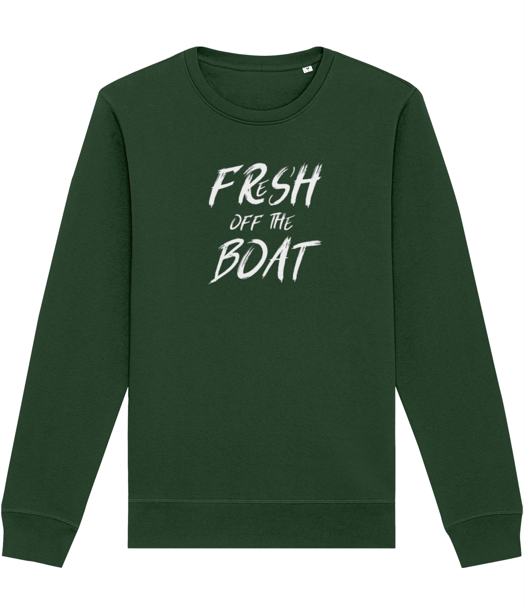Men's Urban Sweatshirt: Fresh Off The Boat, Ideal for Relaxing Days