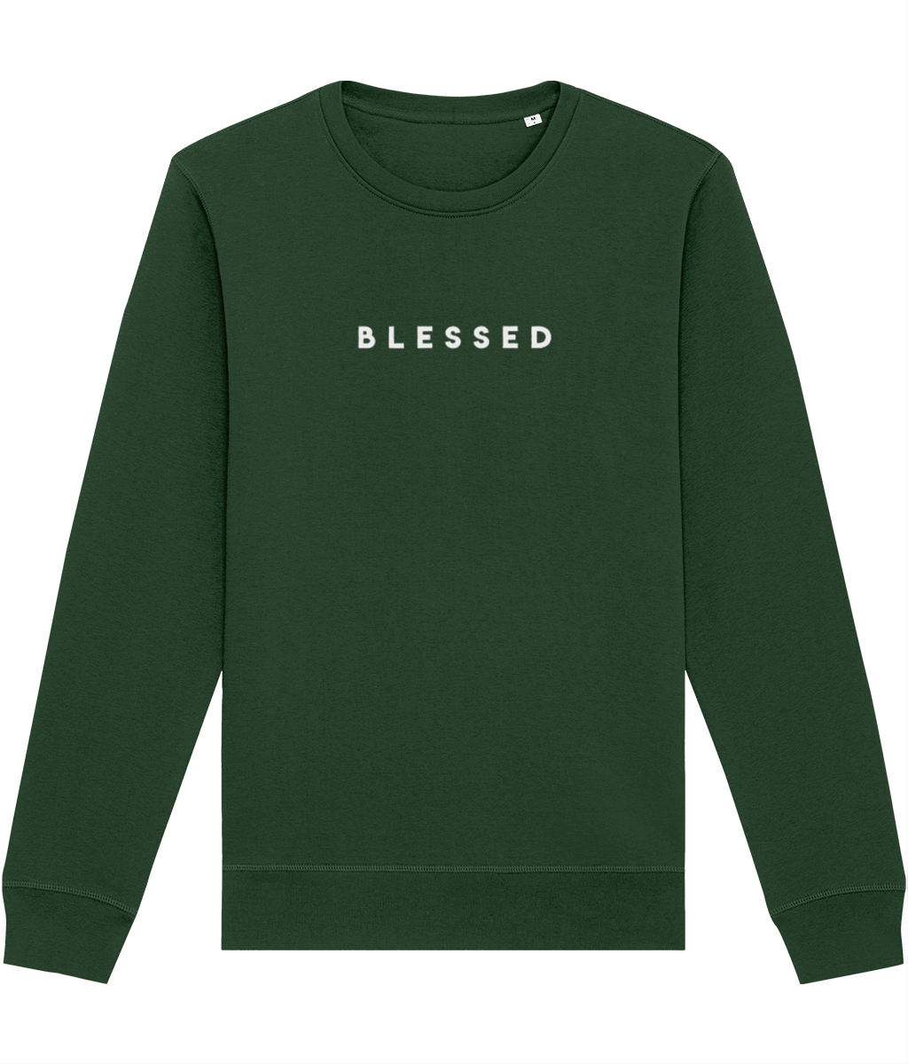 Positive 'Blessed' Organic Cotton Sweatshirt
