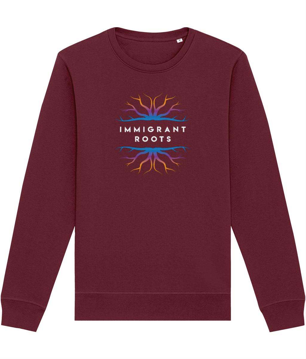 Urban 'Immigrant Roots' Organic Cotton Sweatshirt for guys who love story-driven fits