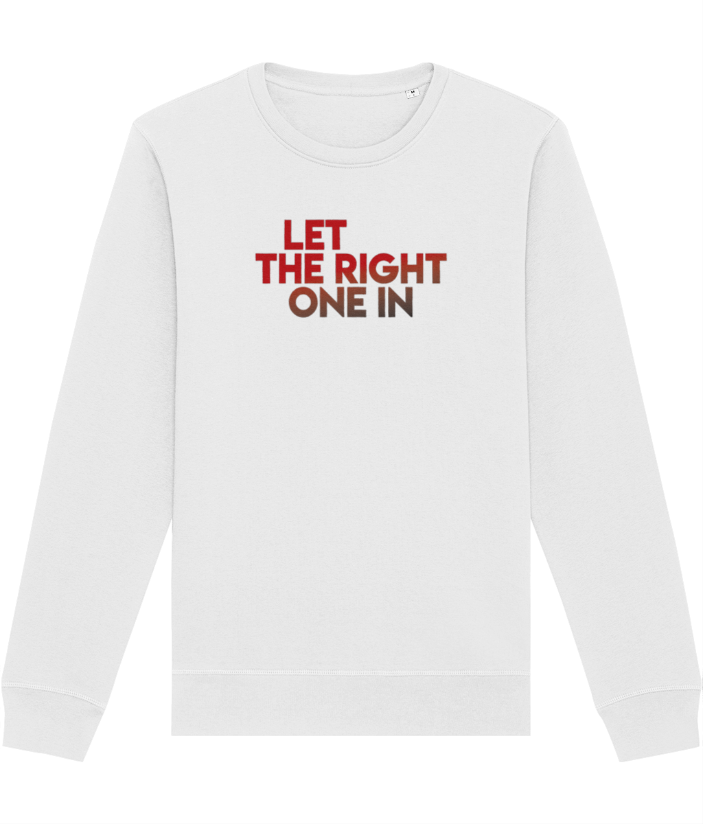 Unisex ethical sweatshirt with sustainability and vampire positivity in every thread