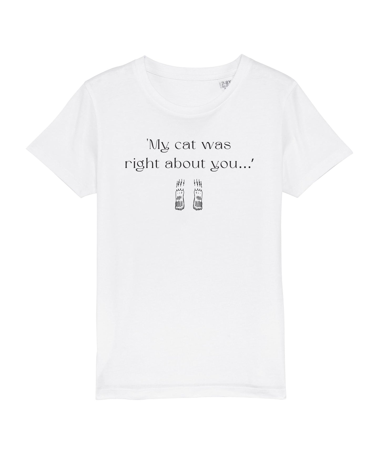 Organic Cotton 'The Cats Truth' Kids Funny Cat T-shirt – cool gender neutral kids clothes