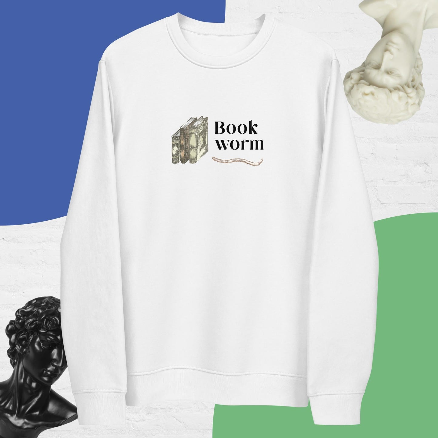 Books 'Bookworm' Organic Cotton Sweatshirt - Book worm