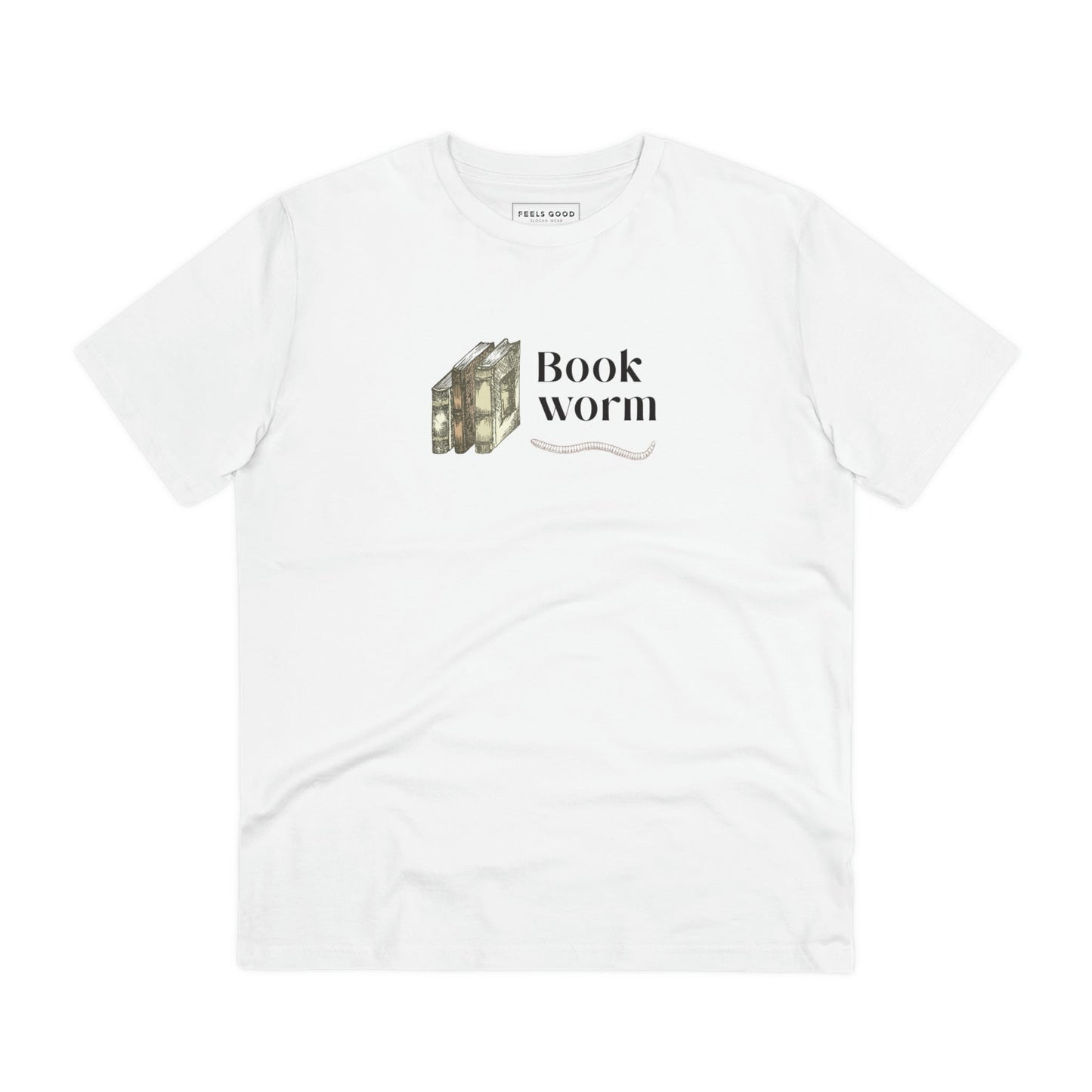 Books 'Bookworm' Organic Cotton T-shirt - Book worm