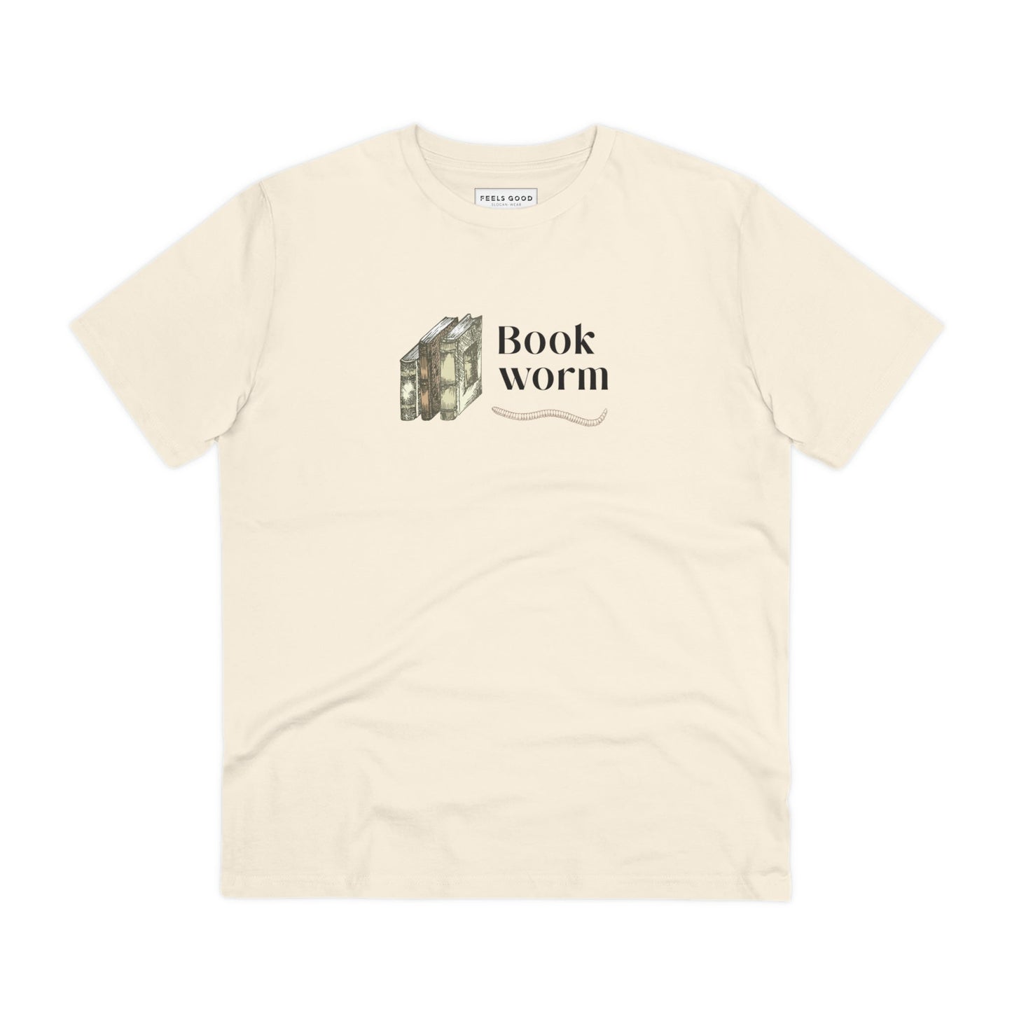 Books 'Bookworm' Organic Cotton T-shirt - Book worm