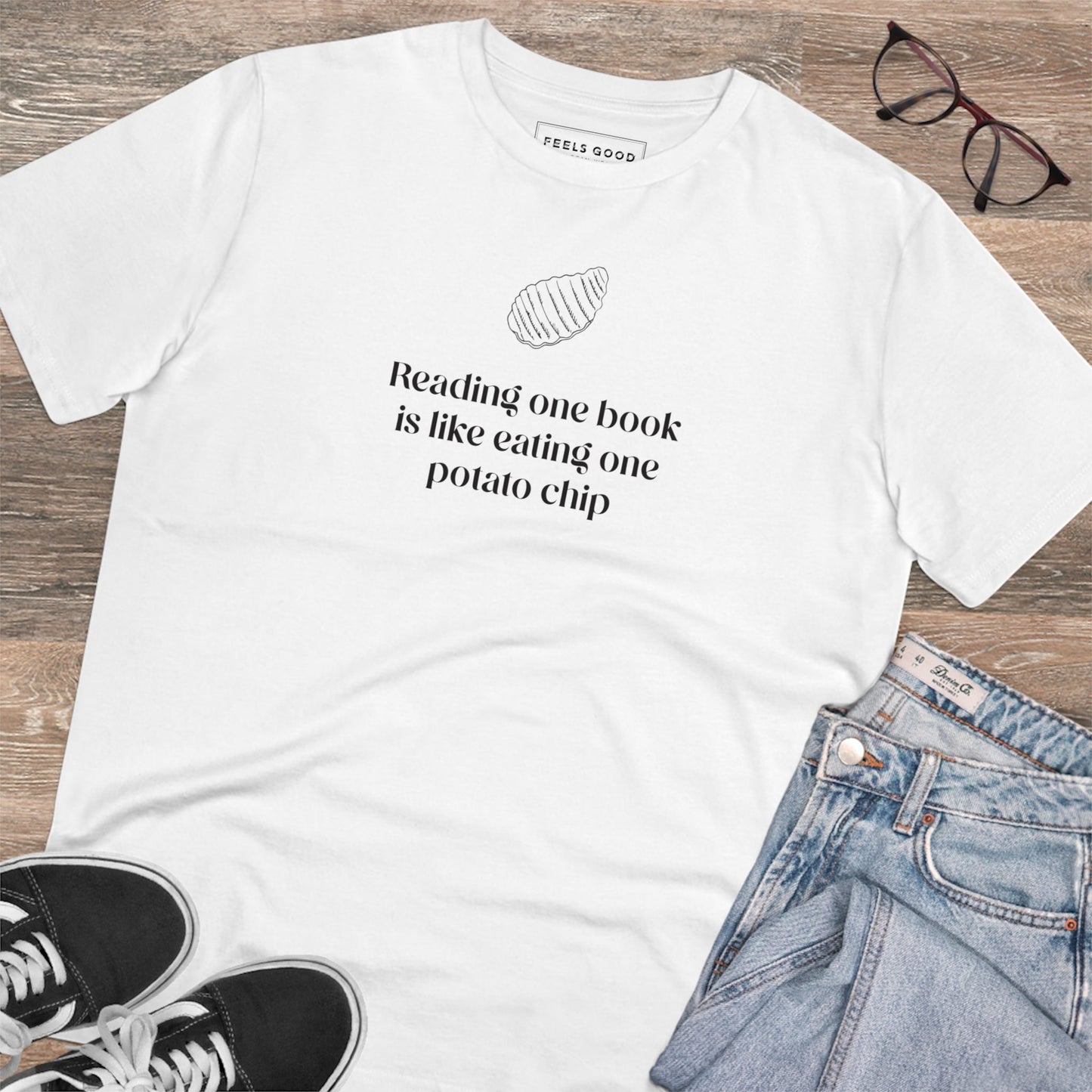 Books 'Can I Have More' Organic Cotton T-shirt for fans of fun vintage culture and reading