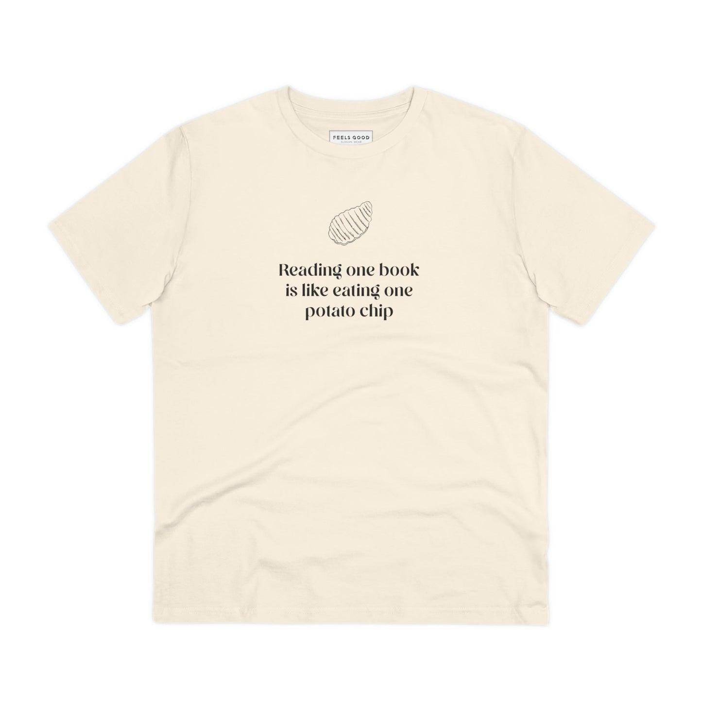Books 'Can I Have More' Organic Cotton T-shirt perfect for book club hangouts