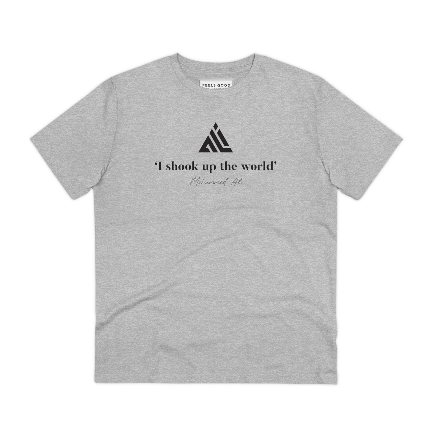 Boxing 'Ali Shakes Up The World' Organic Cotton T-shirt, bold graphic sweatshirts look