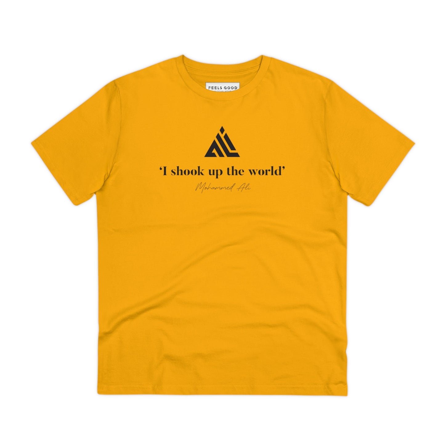 Boxing 'Ali Shakes Up The World' Organic Cotton T-shirt, strong sweatshirts with quotes