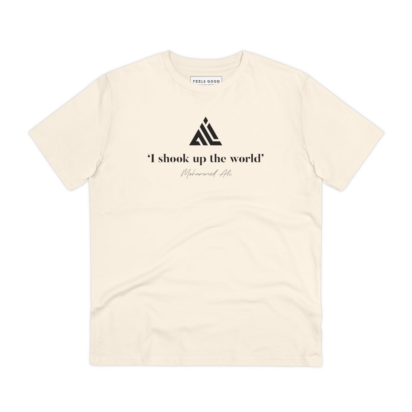 Boxing 'Ali Shakes Up The World' Organic Cotton T-shirt, inspirational quotes sweatshirts