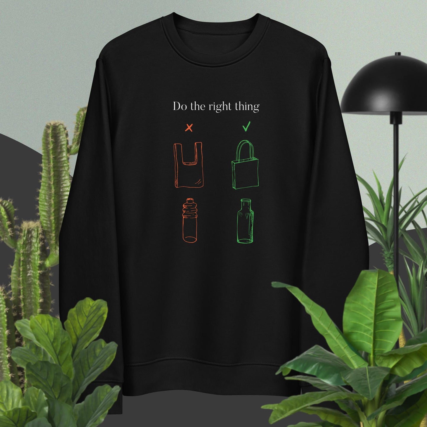 Favorite best sweatshirt: Climate Change 'No Plastic' soft.