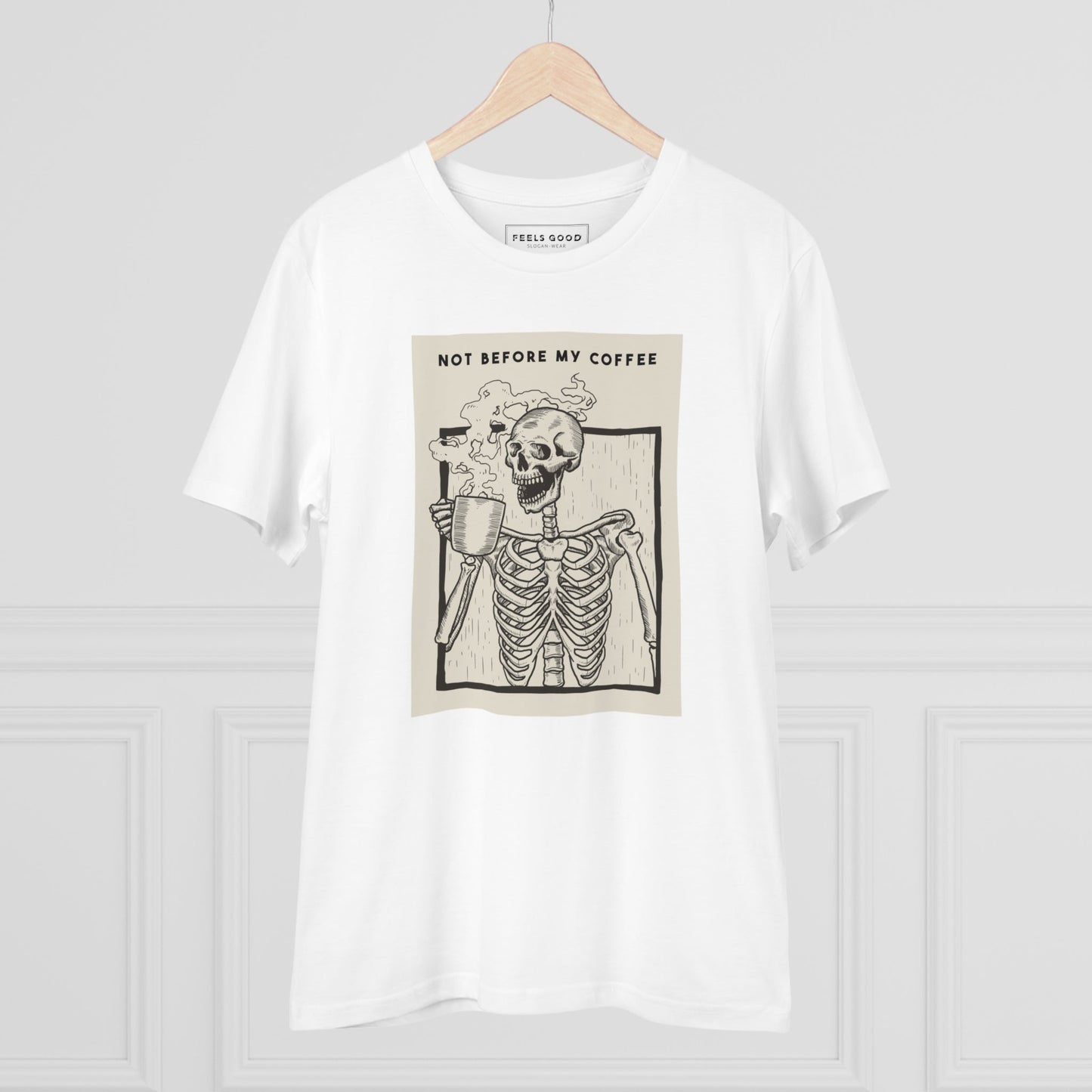 Contemporary 'Coffee Lovers' Organic Cotton T-shirt - Coffee Tshirt