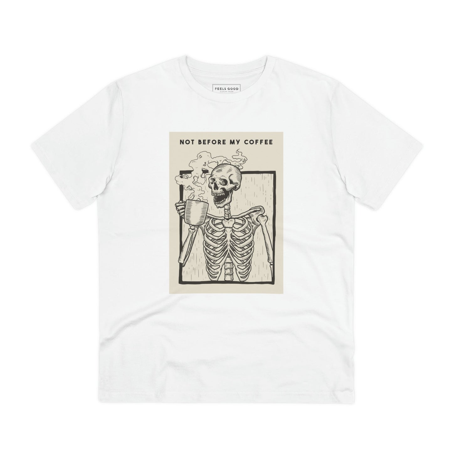 Contemporary 'Coffee Lovers' Organic Cotton T-shirt - Coffee Tshirt