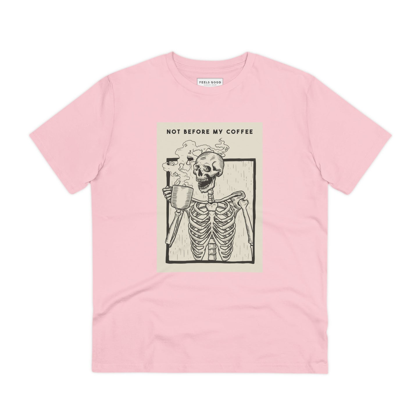 Contemporary 'Coffee Lovers' Organic Cotton T-shirt - Coffee Tshirt