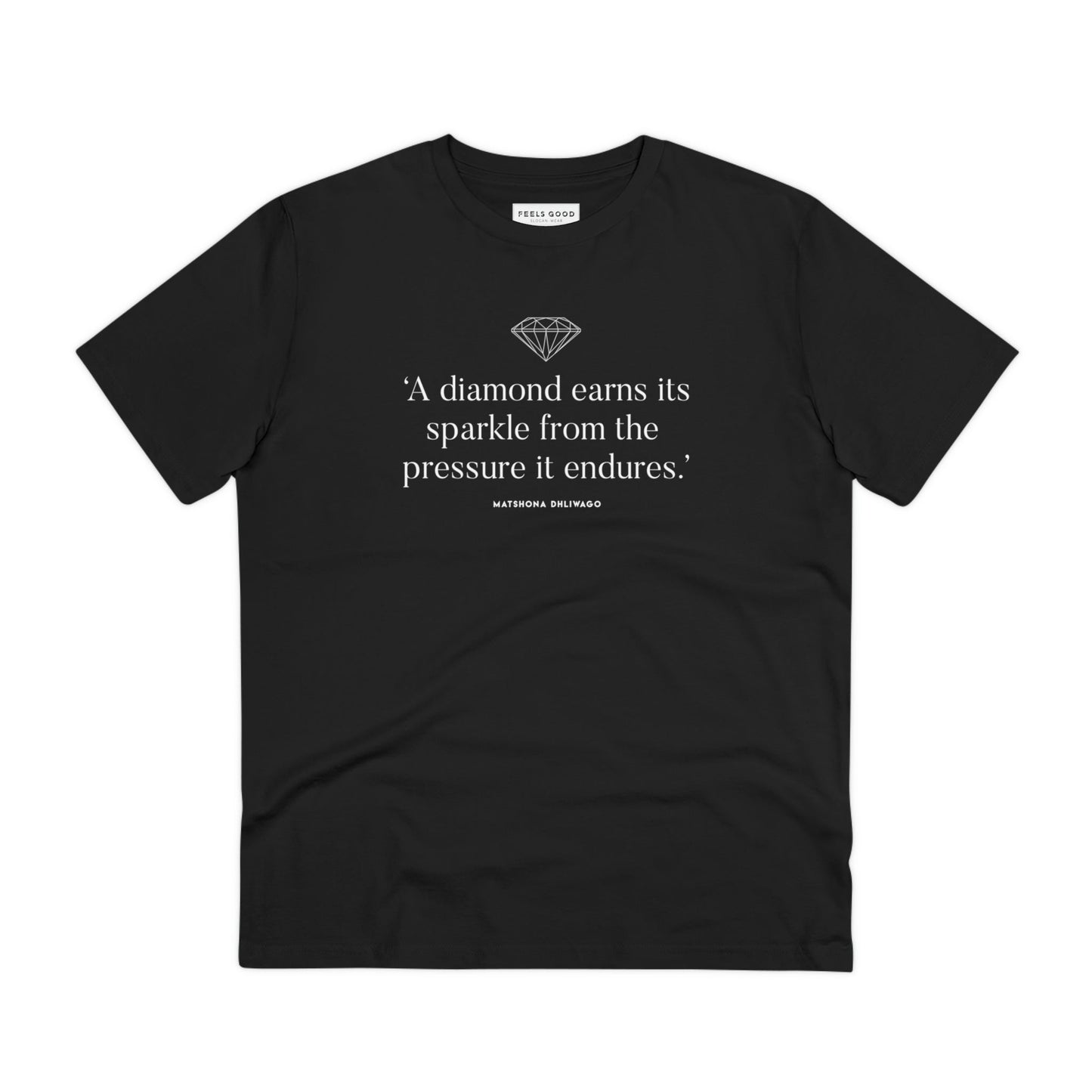 This dior t shirt-inspired piece, the contemporary 'Diamonds Sparkle' Matshona Dhliwago organic cotton t-shirt, redefines style.