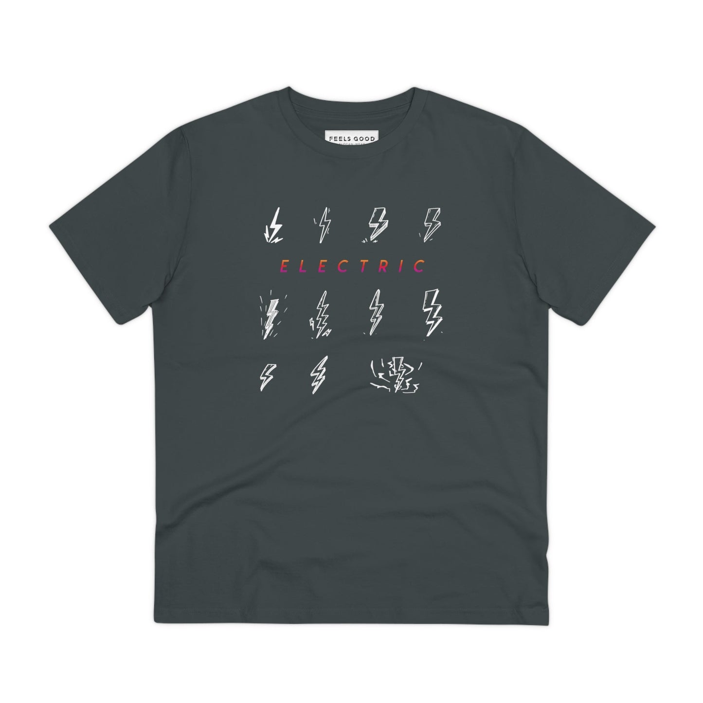Contemporary 'Electric' Organic Cotton T-shirt - Electric Tshirt