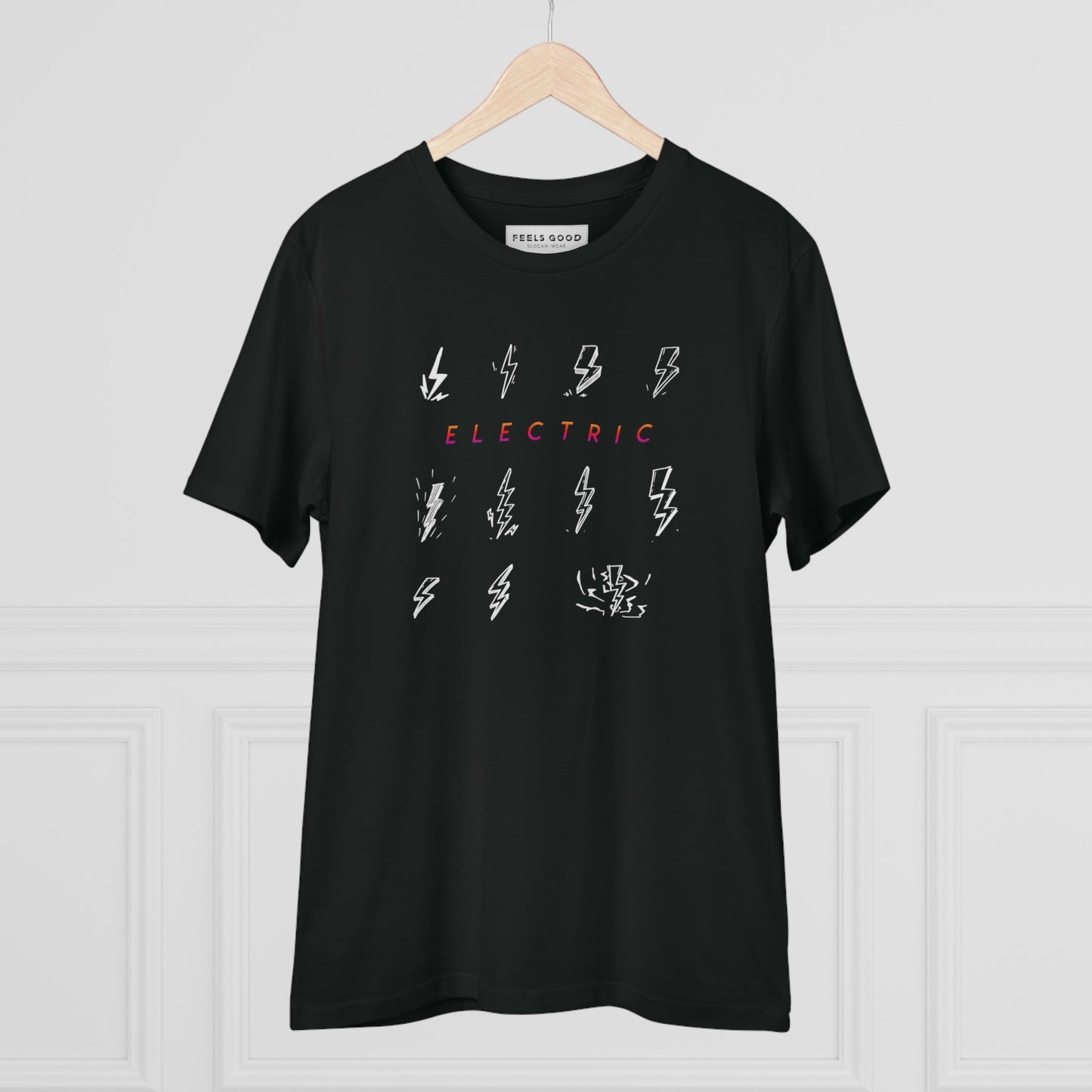 Contemporary 'Electric' Organic Cotton T-shirt - Electric Tshirt