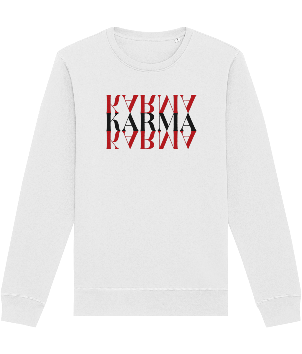 Cotton Culture Club Karma sweatshirt inspired by self-expression and positive energy