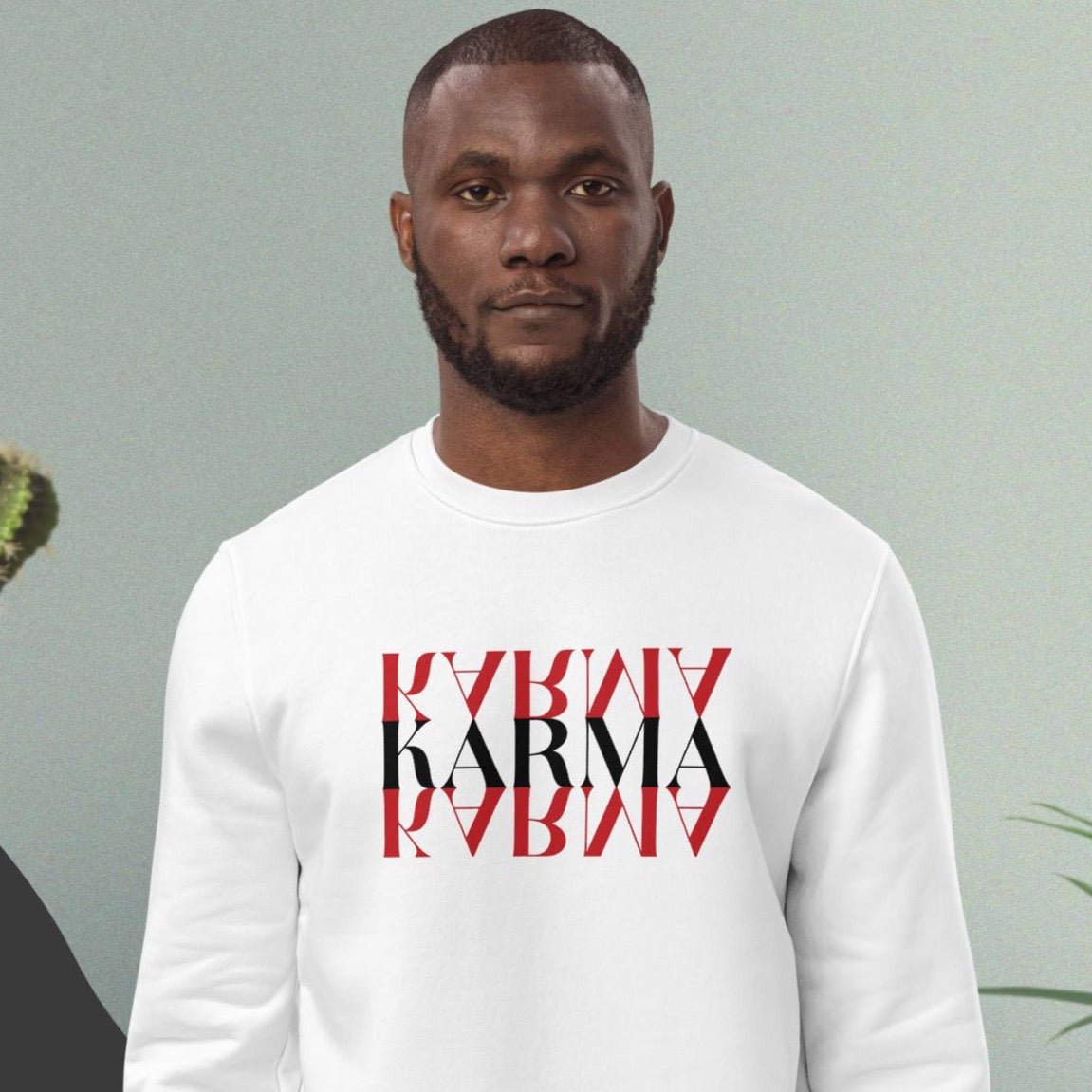 Karma Culture Club sweatshirt echoing uplifting vibes and a mindful streetwear aesthetic