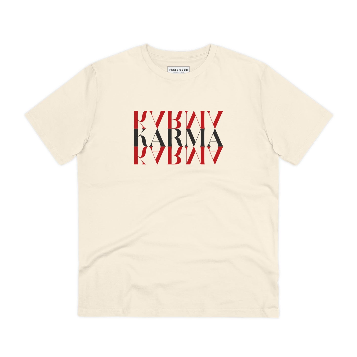 Bookish yet bold 'Karma Karma Karma' Culture Club t-shirt with a retro statement