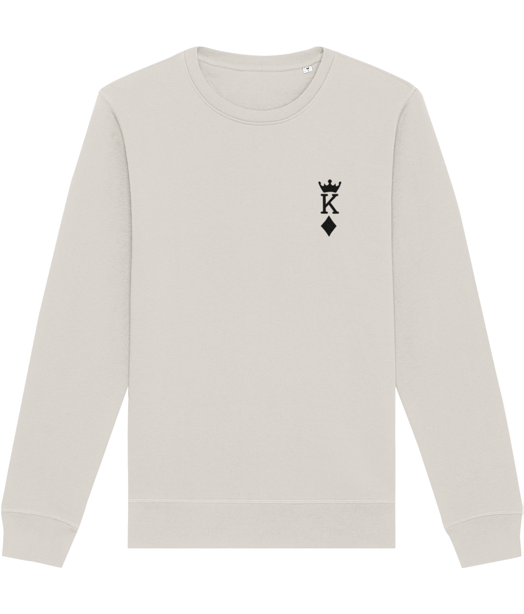 Modern tribal-inspired style with the 'King Of Diamonds' Organic Cotton Sweatshirt