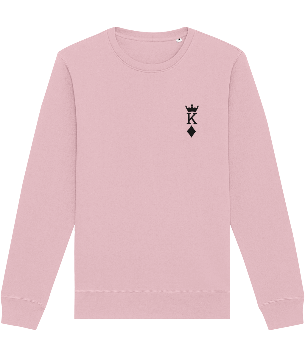 'King Of Diamonds' Organic Cotton Sweatshirt styled for a music lover’s wardrobe