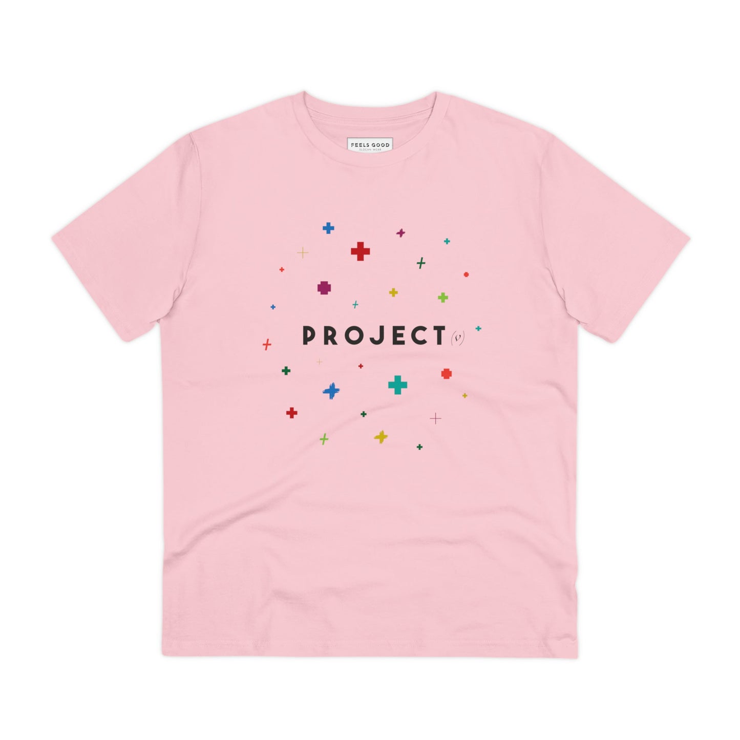 Contemporary 'Project Positivity' Organic Cotton T-shirt - Fun Tshirt