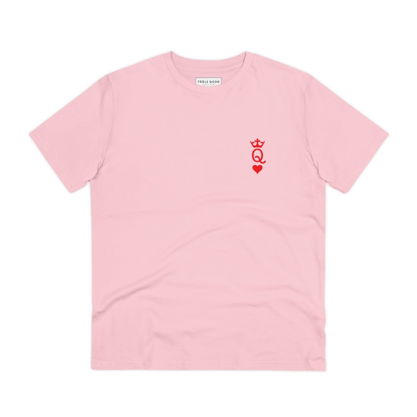 Organic best t-shirt: 'Queen Of Hearts' cotton tee.