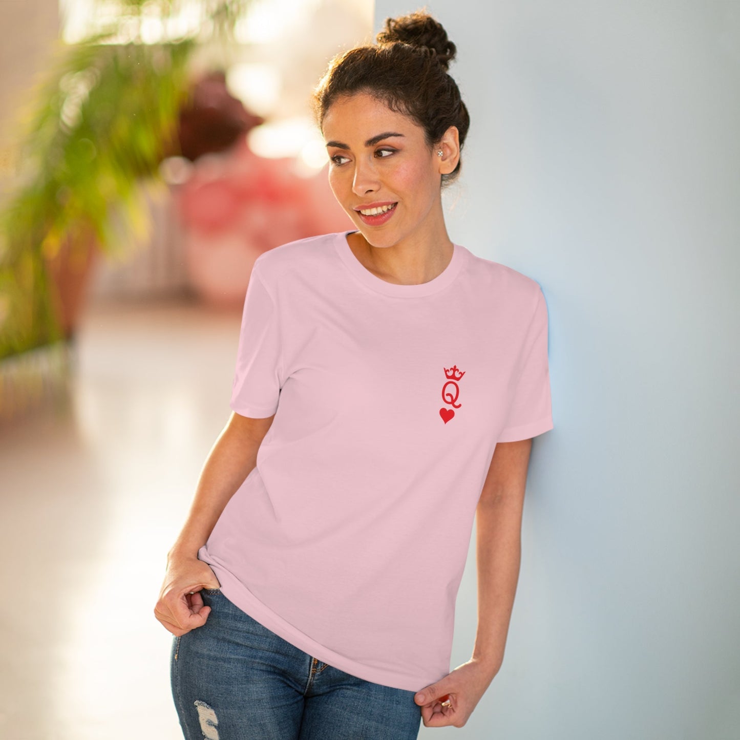 Best t-shirt brand: Contemporary 'Queen Of Hearts' cotton.