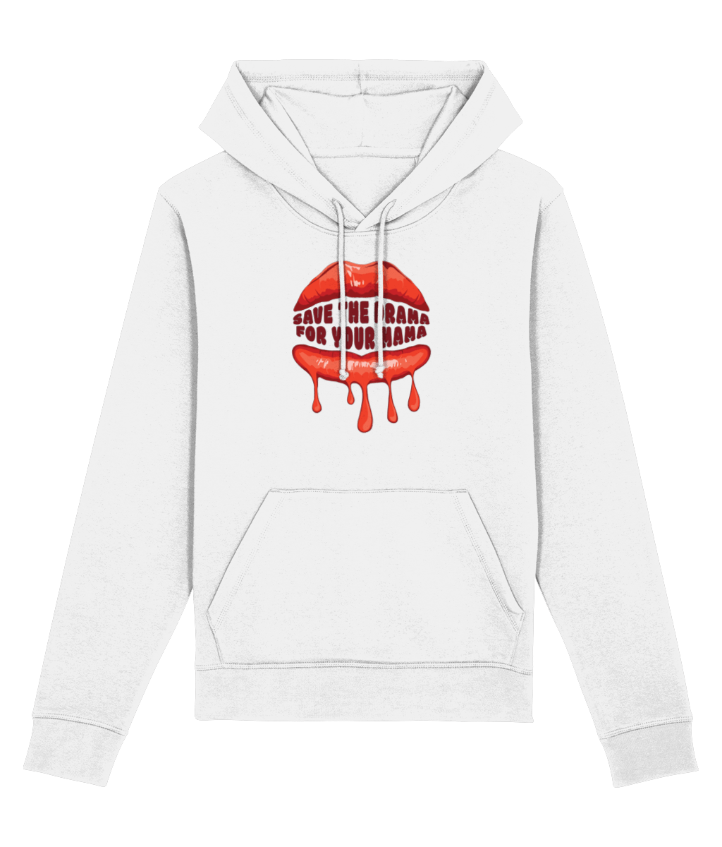 Reggae 'Contemporary 'Save The Drama' Mary J Blije Organic Cotton Hoodie – Bold graphic hoodies design