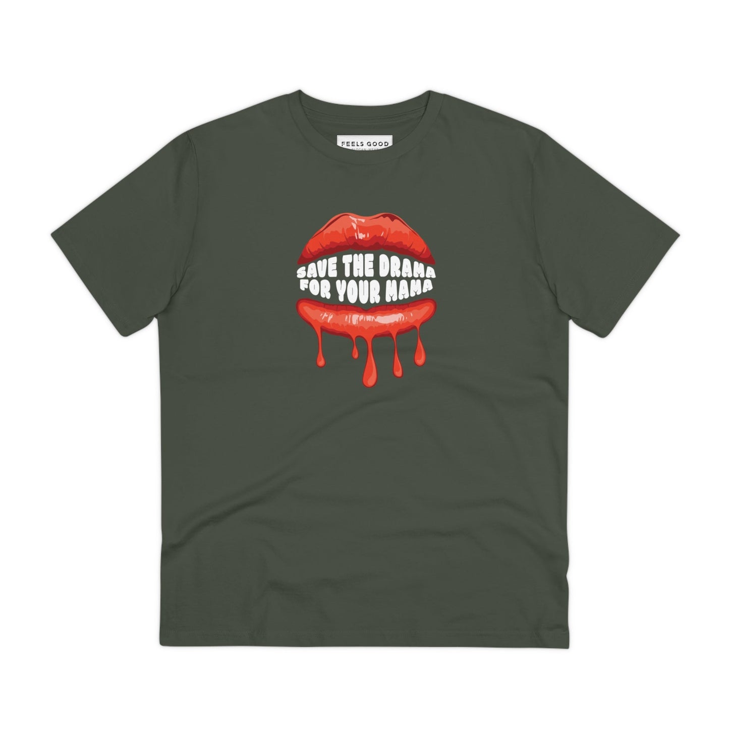 Contemporary 'Save The Drama' Organic Cotton T-shirt, graphic sweatshirts with flair
