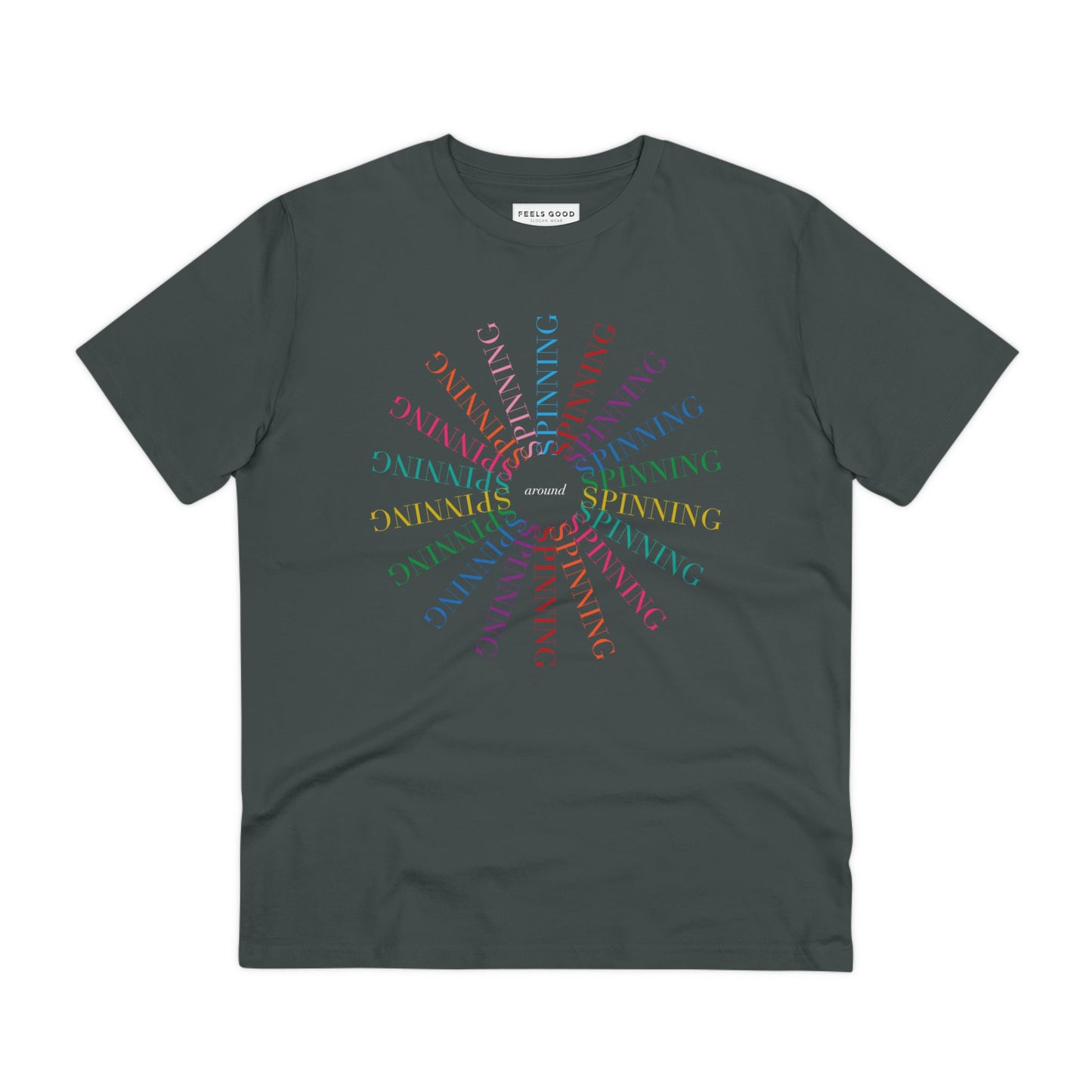 Contemporary 'Spinning Around' Kylie Organic Cotton T-shirt - Fun Tshirt