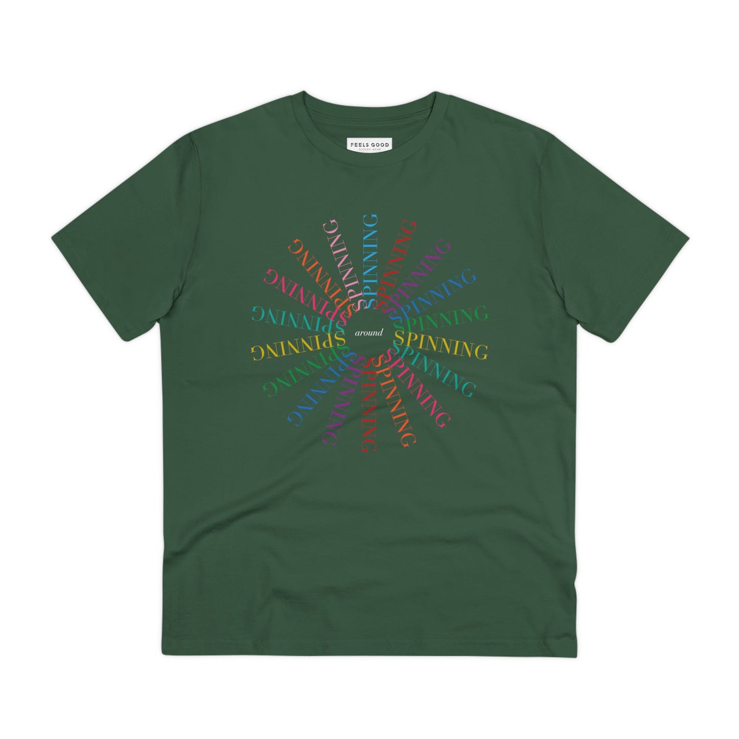Contemporary 'Spinning Around' Kylie Organic Cotton T-shirt - Fun Tshirt