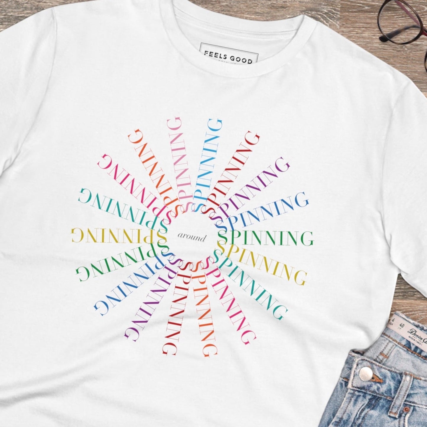 Best selling Kylie Minogue t-shirt: 'Spinning Around' organic cotton.