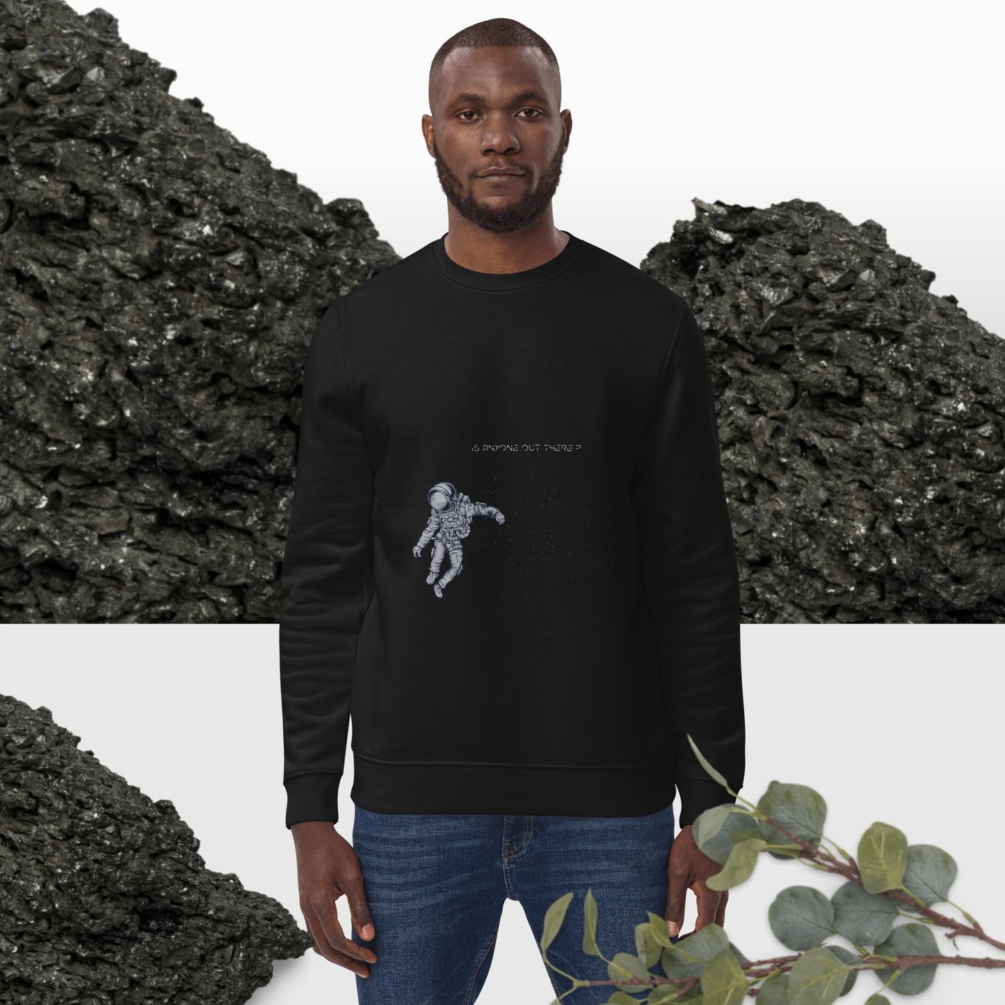 Contemporary 'The Astronaut' Organic Cotton Sweatshirt for conscious wardrobes