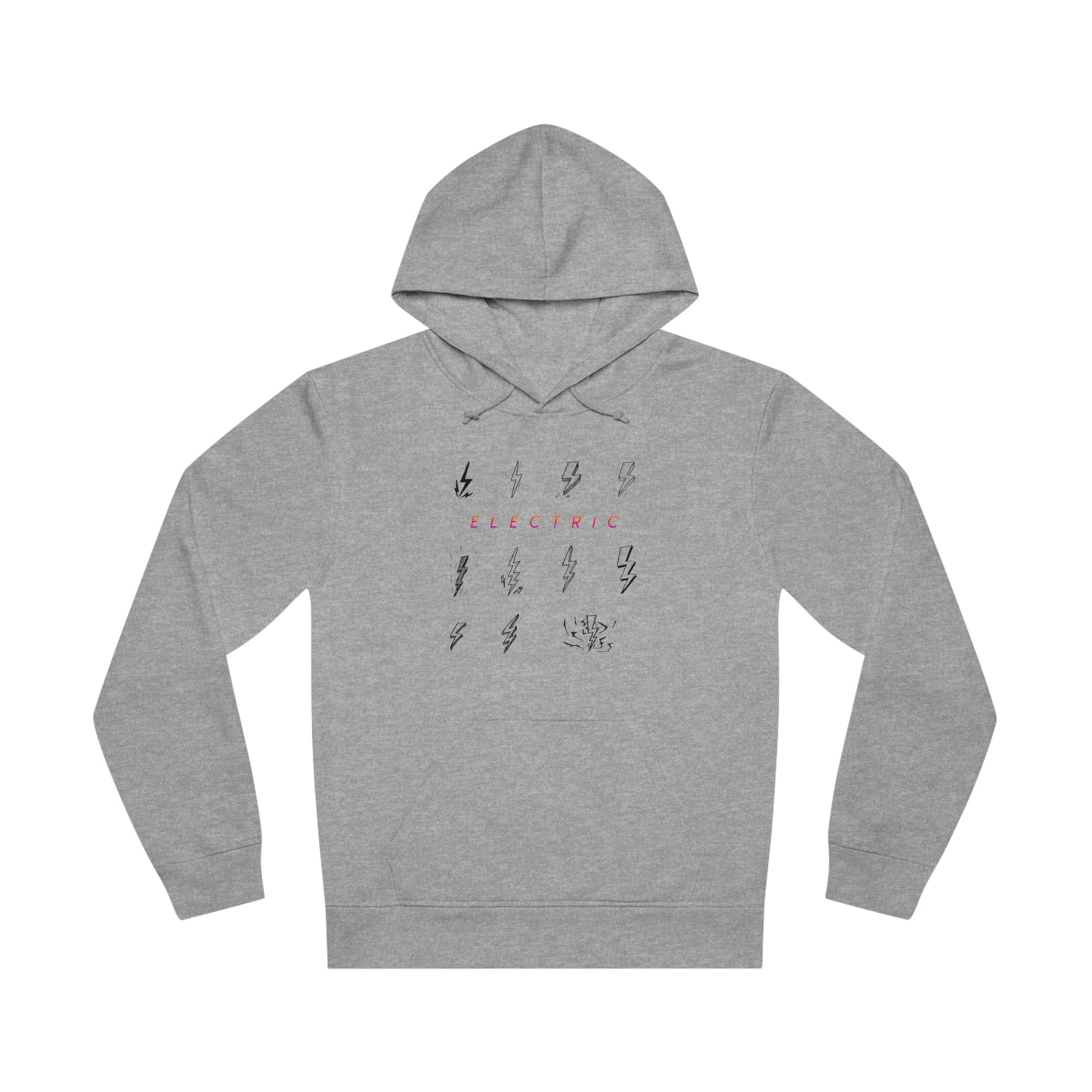 Electric hoodie designed for casual and streetwear fashion