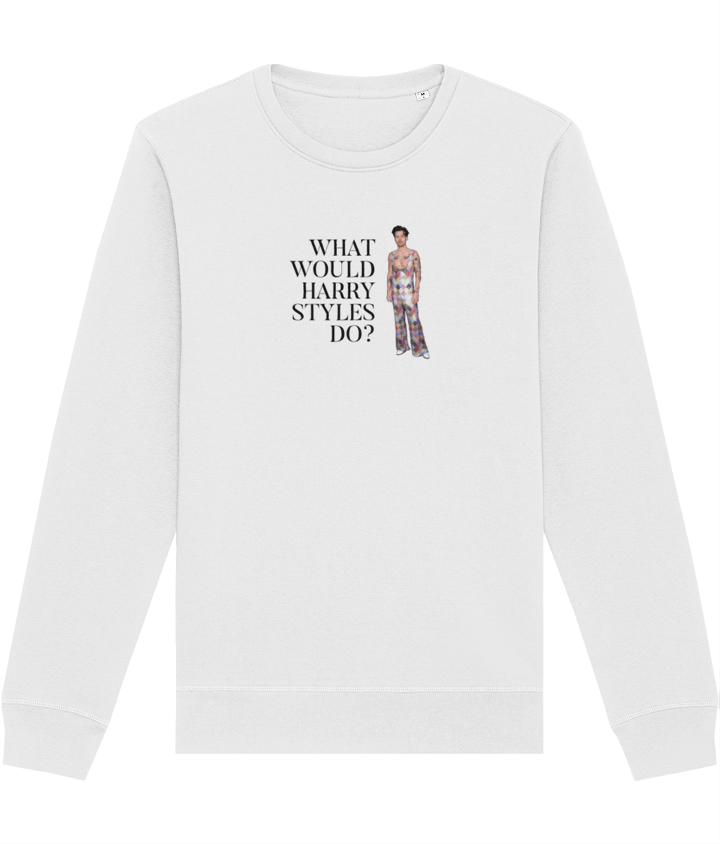 A soulful twist on the Contemporary 'What Would Harry Styles Do?' Organic Cotton Sweatshirt