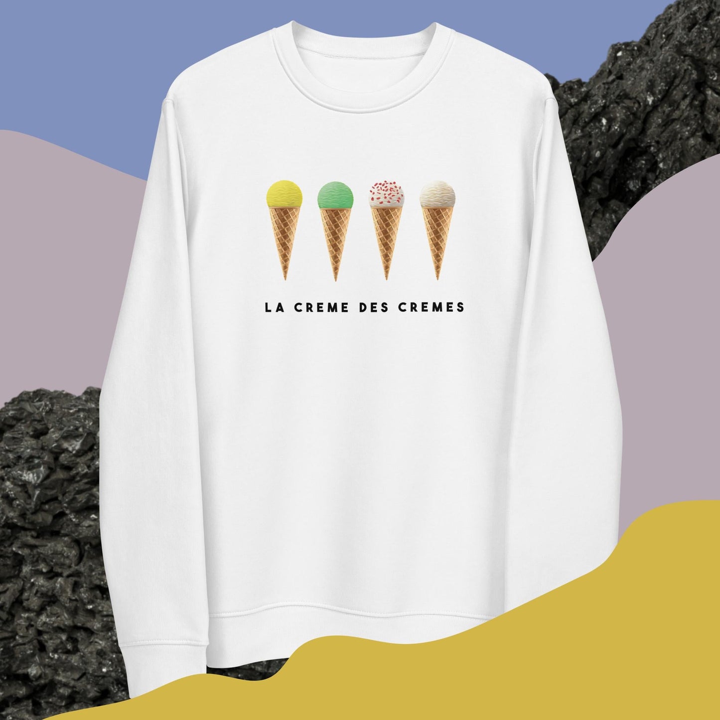 Top sweatshirt: 'Tour De France' organic cotton for the ride.