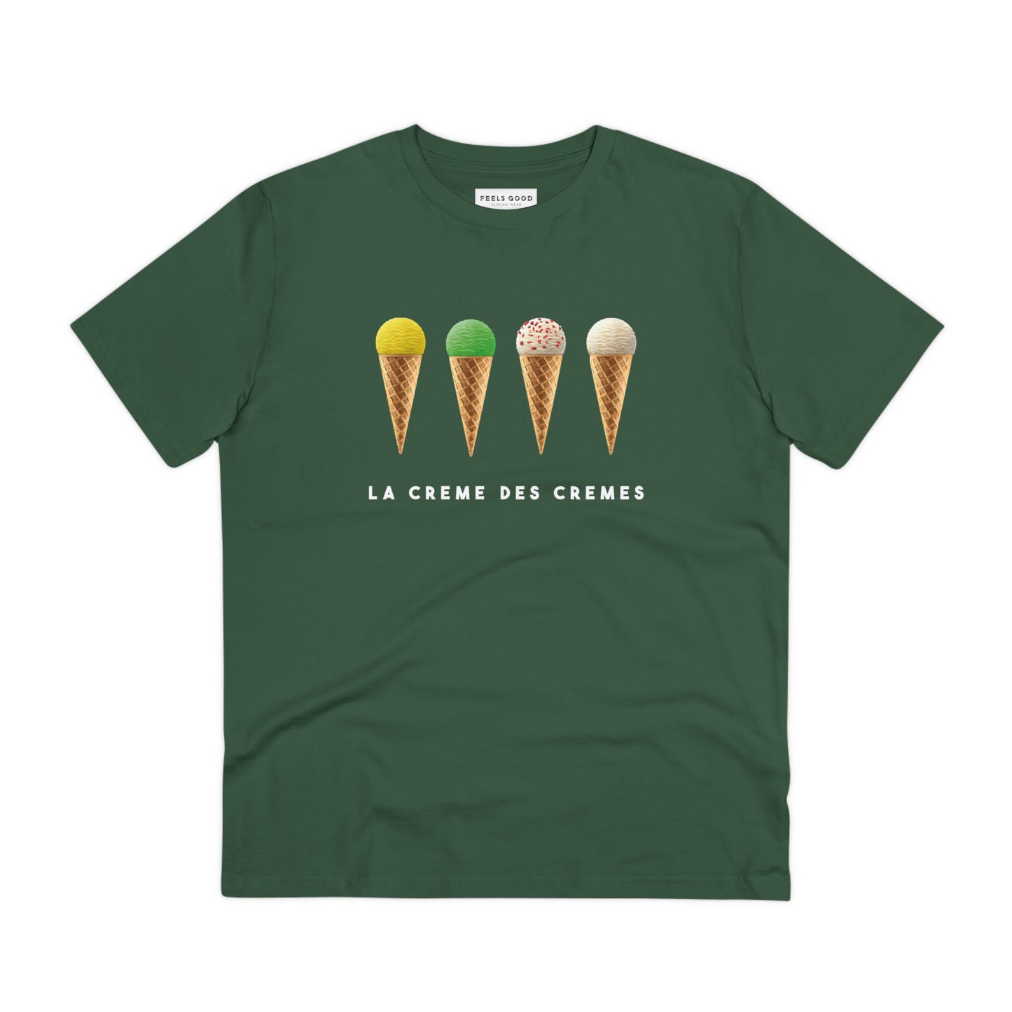 Eco-conscious cycling shirt celebrating the Tour de France, in organic cotton.