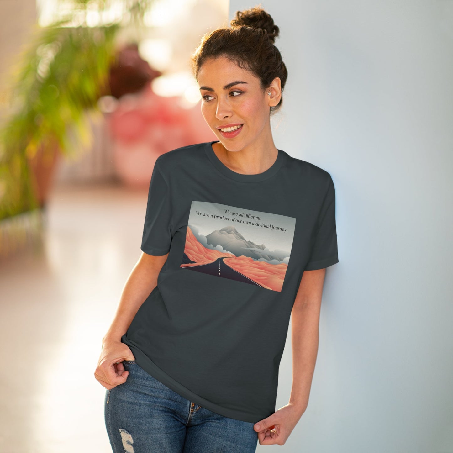 Good vibe t-shirt: 'A Different Path' quote organic tee.