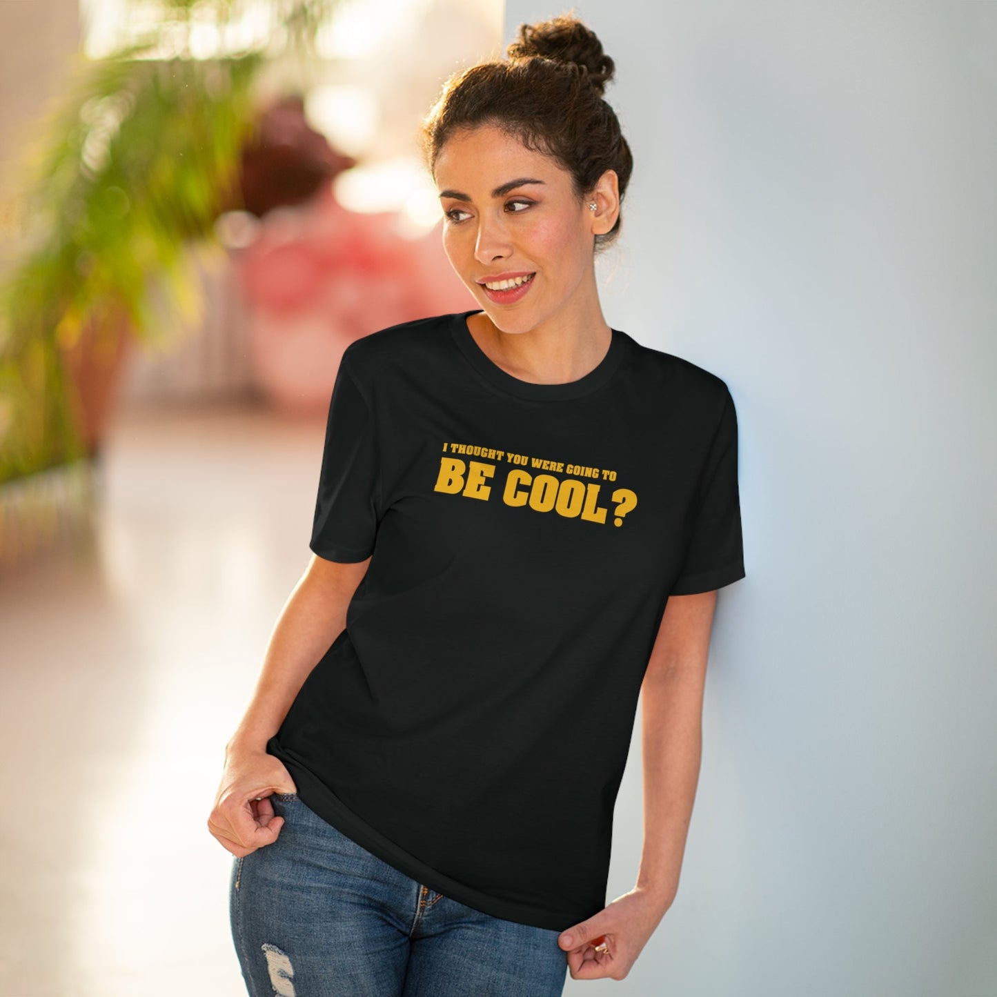 Streetwear t-shirts with Famous Quotes 'Be Cool' Organic Cotton T-shirt for cool looks.