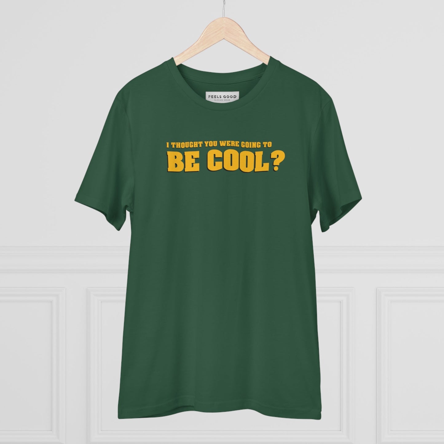 Hip hop t-shirts meet cool quotes with the Famous Quotes 'Be Cool' Organic Cotton T-shirt.