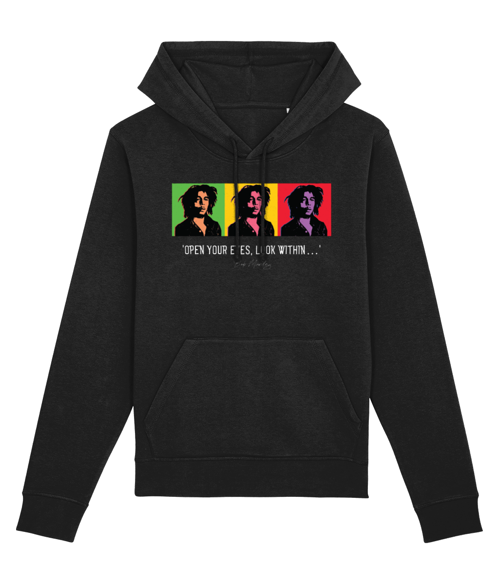 Reggae 'Famous Quotes 'Bob Marley' Organic Cotton Hoodie – Music band hoodies inspiration