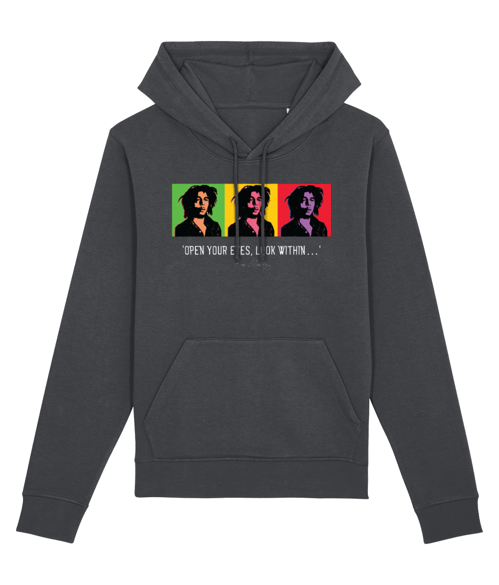 Reggae 'Famous Quotes 'Bob Marley' Organic Cotton Hoodie – Authentic Bob Marley hoodies UK
