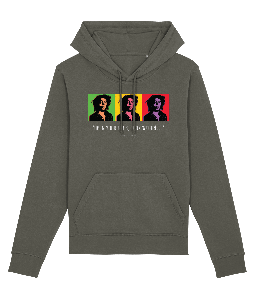 Reggae 'Famous Quotes 'Bob Marley' Organic Cotton Hoodie – Iconic band hoodies style
