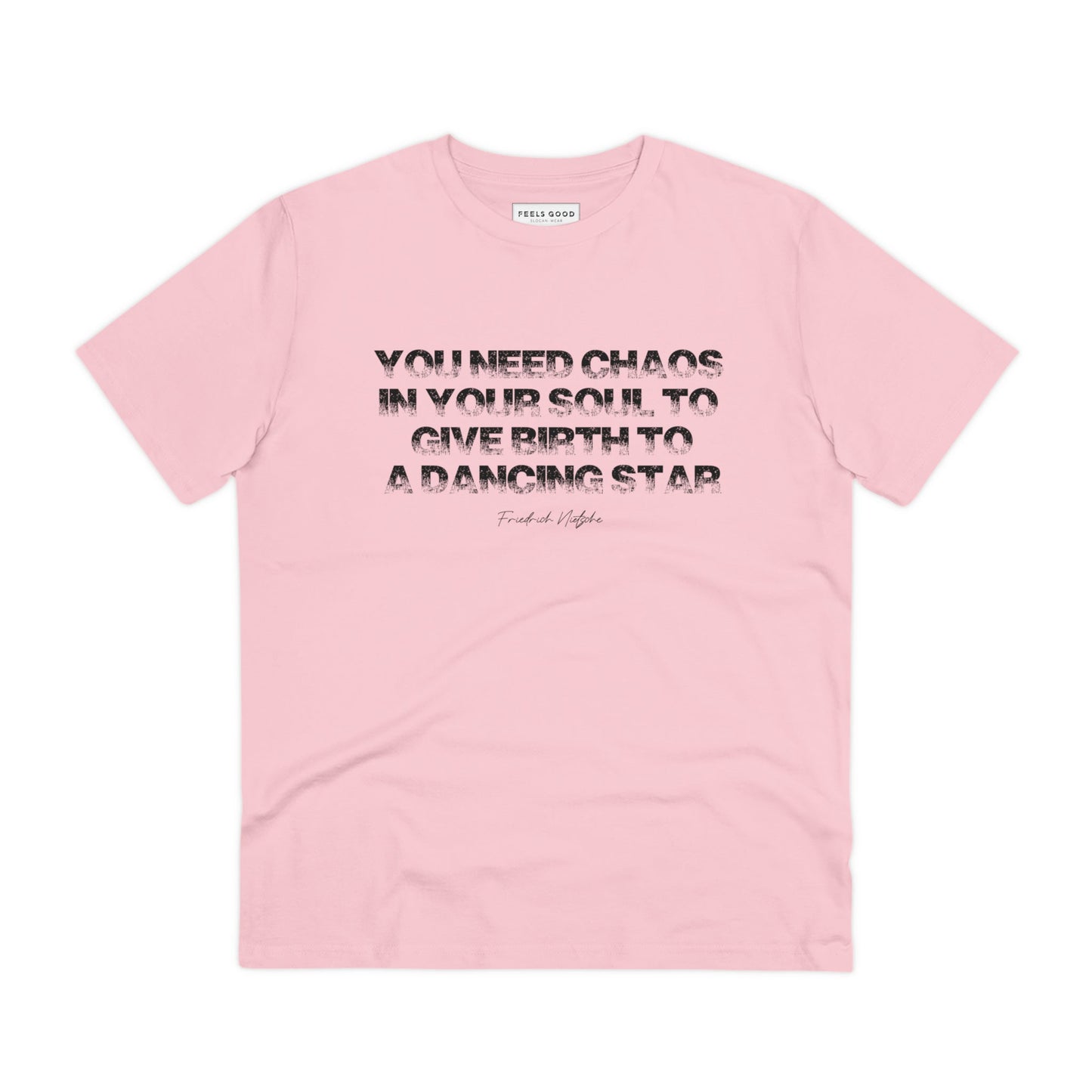 Chaos In Your Soul Nietzsche Organic Cotton T-shirt - Perfect Motivational T-shirt