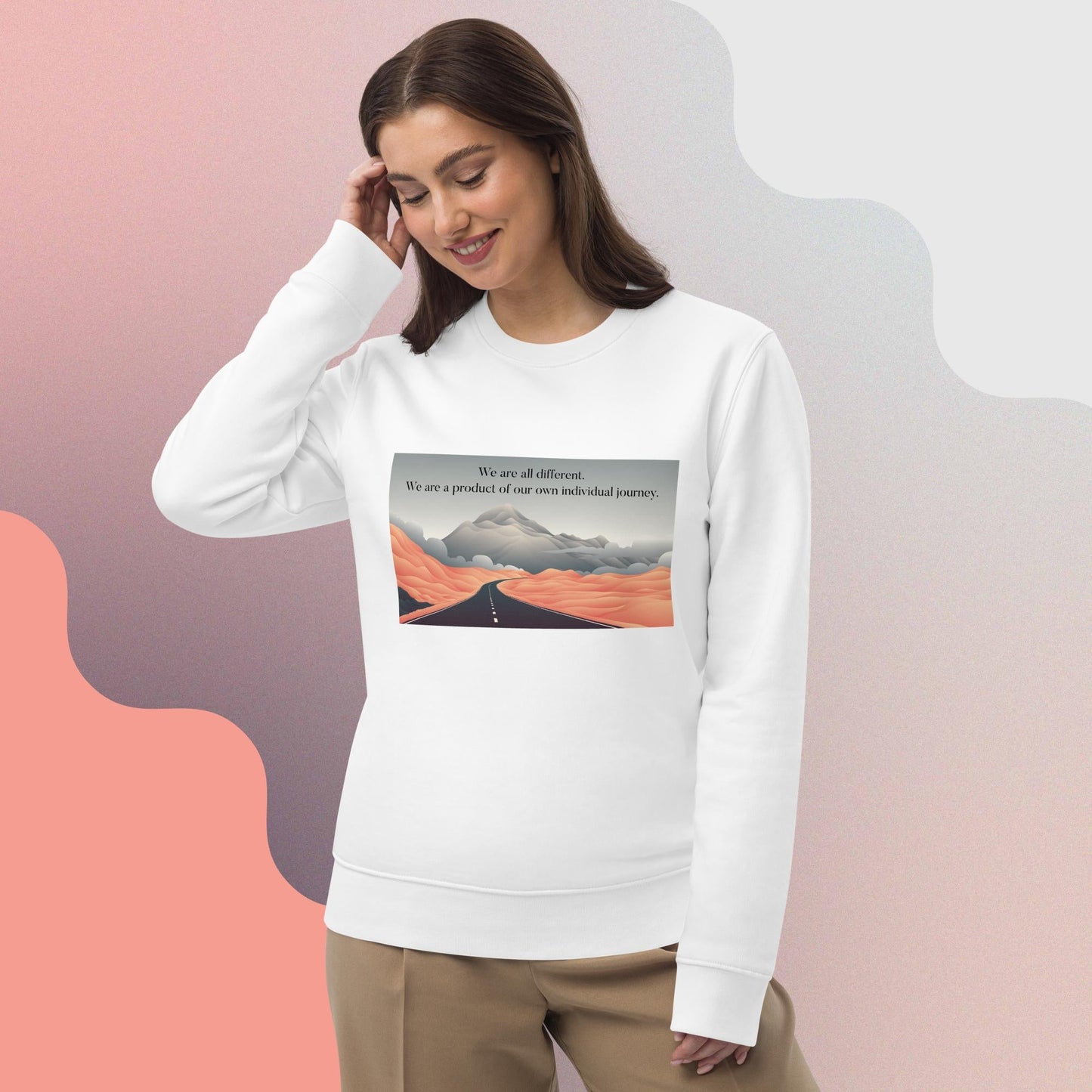 Famous Quotes 'Different Paths' Organic Cotton Sweatshirt from stylish spiritual clothing brands
