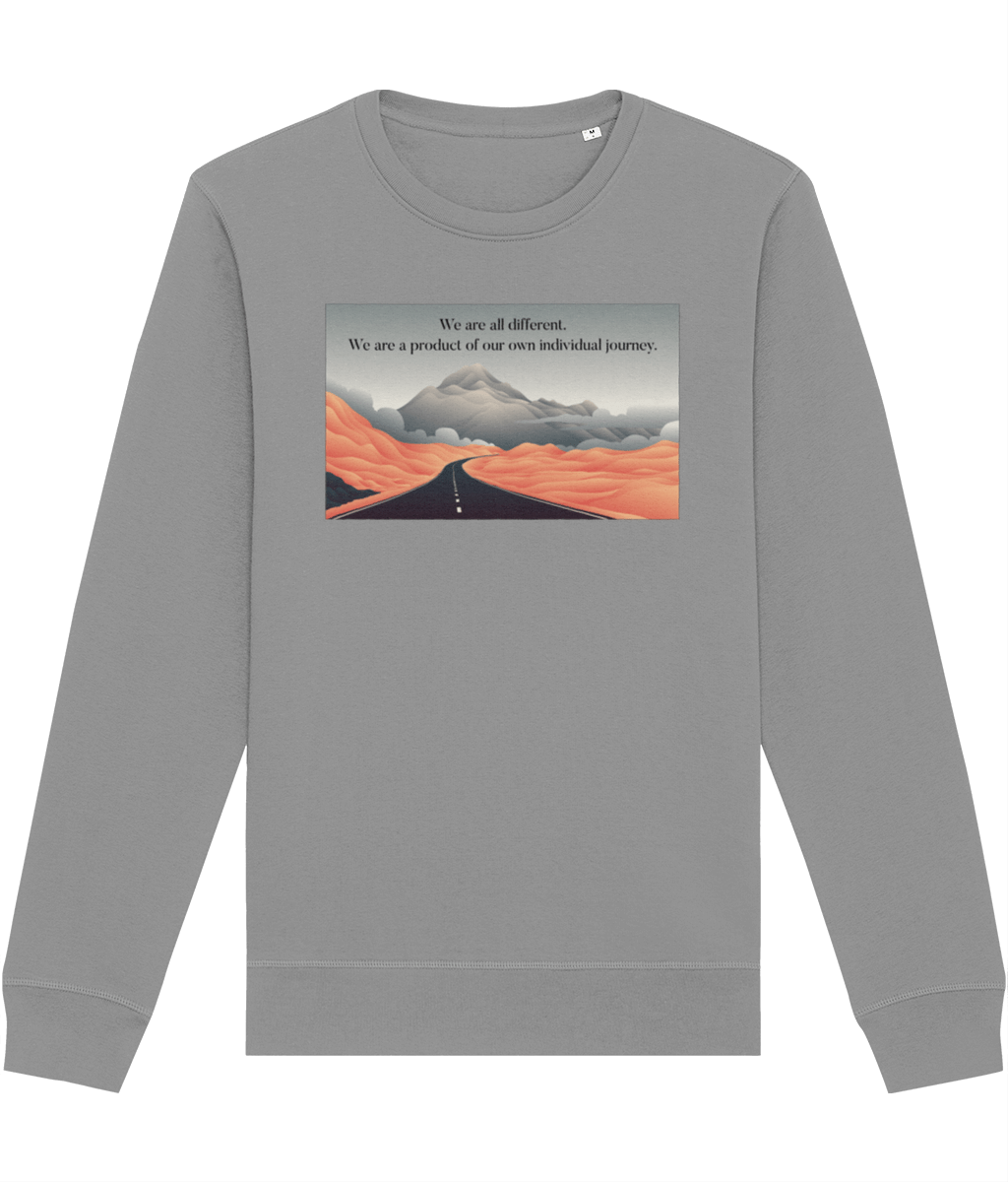 Famous Quotes 'Different Paths' Organic Cotton Sweatshirt for bookish clothes lovers